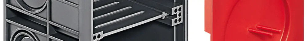 Einlasskasten HSB Vario 130×70×70mm 2×1 mit Nägel grau 