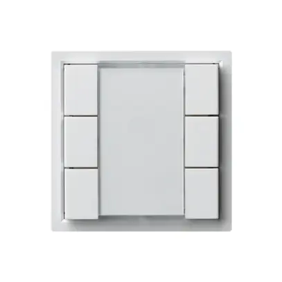 Poussoir universel ENC 6×KLA A sans LED blanc 
