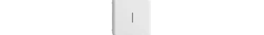 Pulsante 1/4 INC Sdue Wiser simbolo l (on) bianco 