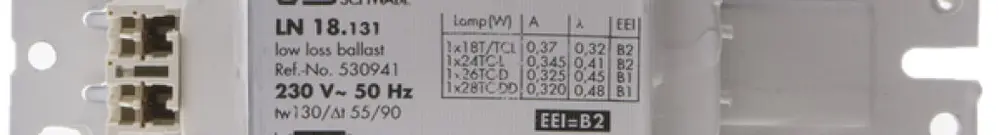 Ballast électromagnetico MH 1×18/26W, T8, TC-D 