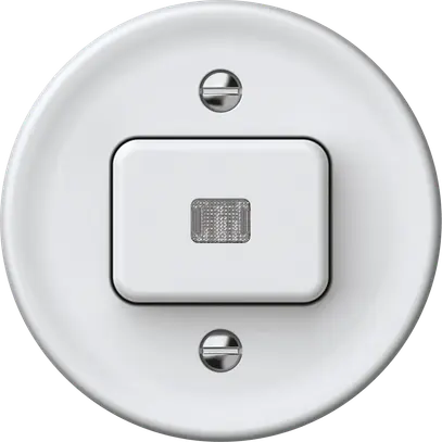 Pulsante luminoso origin 1×tasto luminoso 1CO 1P 0<1 10A 230V 60×60mm bianco 