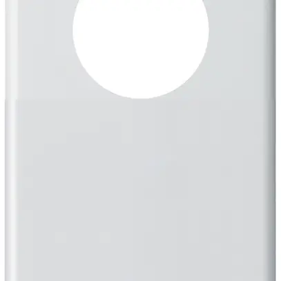 Plaque de recouvrement basico 2×1 Ø43mm+pleine blanc 