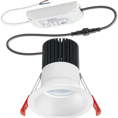 Downlight LED INC ESYLUX STINA 15W 3000K 1300lm Ø109/90mm IP20, blanc 