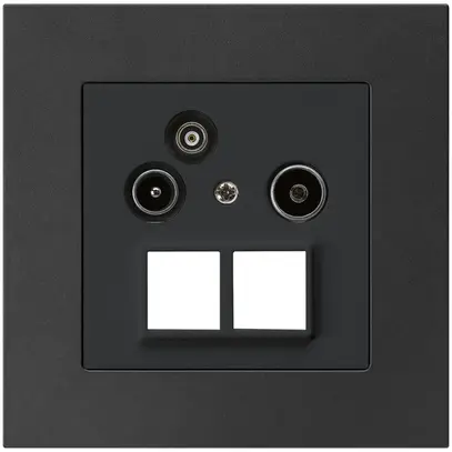 Prise pour antenne ENC R/TV/données kallysto.pro HMS 2GHz 11db noir 