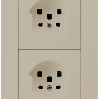 Combi ENC 2×1 HA kallysto.trend 2×type 25 avec bornes enfichables beige 
