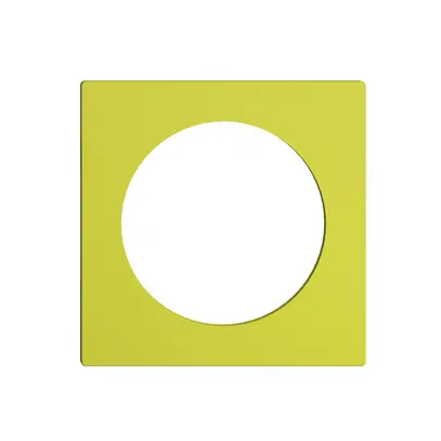 Frontplatte EDIZIOdue lemon, mit Bohrung 43mm 