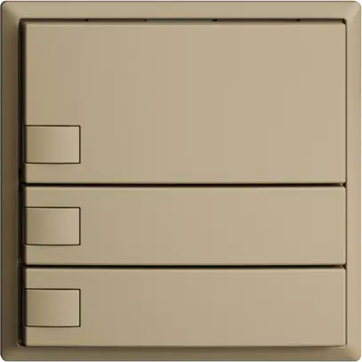 Poussoir ENC KNX 3× EDIZIOdue sand RGB sans LED 