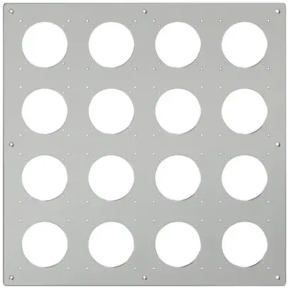 Plaque de montage ELEMENT SNAPFIX® 4×4 horizontal&vertical 425×425mm aluminium 