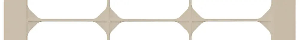 Telaio di copertura INC kallysto.pro 4×3 beige 274×214mm 