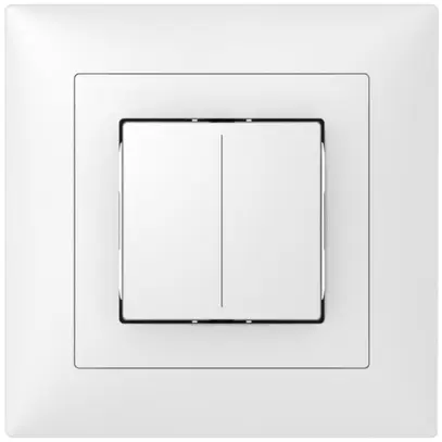 Senseur poussoir ENC ABB Sidus KNX Basic type-B, 1/2, blanc 