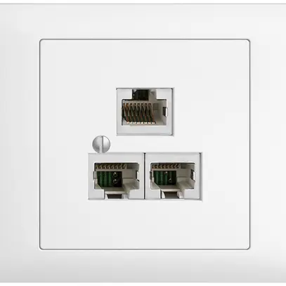 Boîte INC 3×RJ45/s 4P sép.EDIZIOdue blanc R&M swissline 