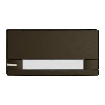Poussoir 1/2 EDIZIO.liv KNX et UNI a.SNAPFIX® a.LED a.étiquette comm.2T br 