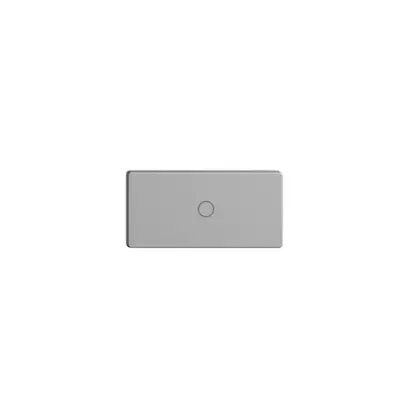 Poussoir 1/2 ENC Edue Wiser symbole O (hors) silver 