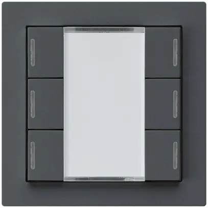 Poussoir ENC kallysto A KNX 6× LED RGB s/e-link anthracite 