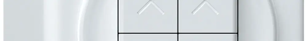 Poussoir stores AP origin 2P 4×touches 88×88×54mm blanc 