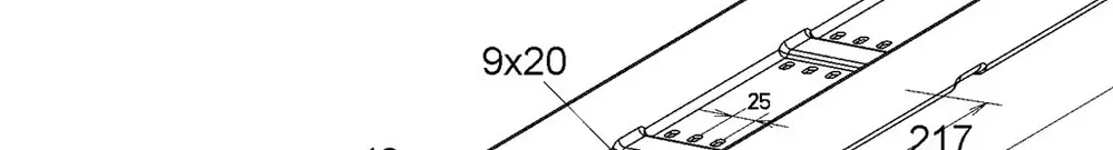 Kabelkanal EBO KKL 80100 gelocht L=3m 