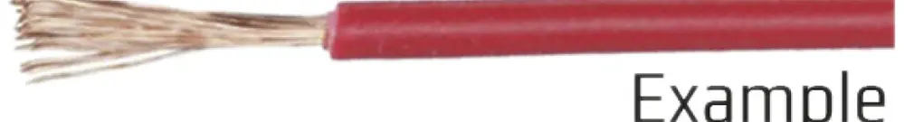 T-Litze 1mm² a.Spule rt Spule à 200m H05V-K 