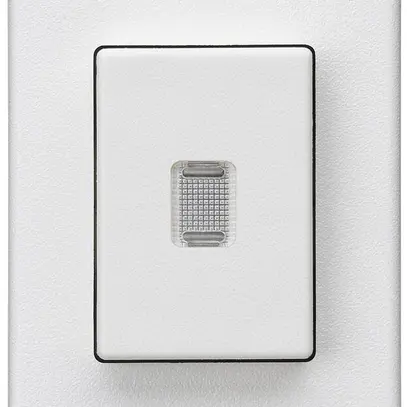 Pulsante INS Hager FLF 10A/250V 0/1L illuminato bianco 