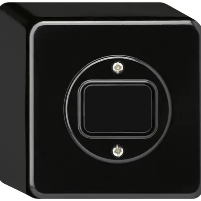Interrupteur AP basico 3/1L noir 