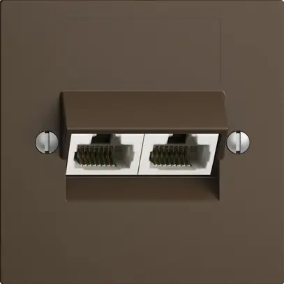 UP-Dose 2×RJ45/u 4P getr. EDIZIOdue coffee ITplus 