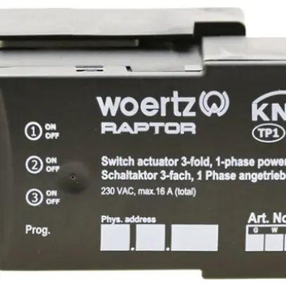 Actionneur-commutateur Woertz, 3 fois KNX L2NPE 