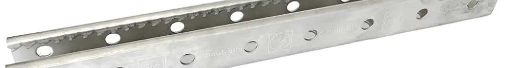 Rail d'ancrage EBO 250mm inoxydable 