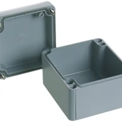 Boîte de dérivation AP Al 75×80×57mm gris IP65 Lithos Woertz 
