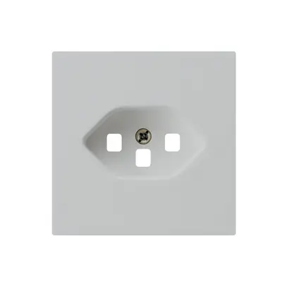 Frontplatte kallysto T23 hellgrau 60×60 für Steckdose mit Steckklemme 