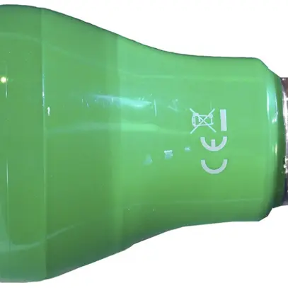 Lampe LED ELBRO E27, A19, 3W, 230V, 40lm, vert, opale 