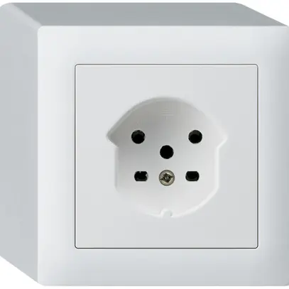 Prise AP HA kallysto type 15 avec bornes enfichables blanc 