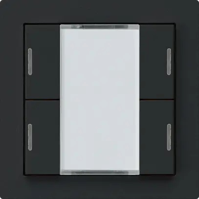 Tasto INC kallysto A KNX 4× LED RGB s/e-link nero 