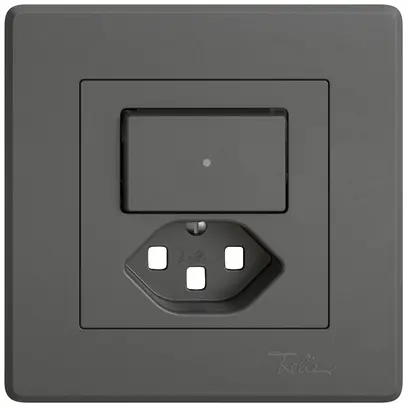 Kit di montaggio INC EDIZIO.liv SNAPFIX® p.combi.T23 c.1 tasto c.lente front.grs 