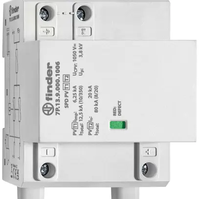 Scaricatore di sovratensione FINDER 7P.13 tipo 1+2 1050VDC 6.25kA 3.8kV 3UM 