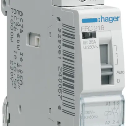 Relè AMD Hager 230VAC 2 chiusura 0 apertura 16A 230VAC 1UM 