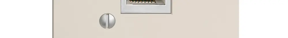 Boîte ENC 1×RJ45/s 8P EDIZIOdue crema, R&M swissline 