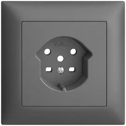 Kit frontale INC EDIZIOdue grigio scuro 88×88mm 1×T15 