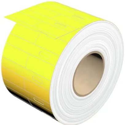 Etichetta Weidmüller THM ET 12.8×31mm polipropilene, giallo 