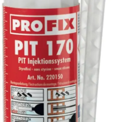 Malta da iniezione Profix PIT 170+ 170cm³ con 2 tubi di miscelazione 