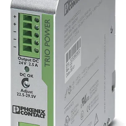 Alimentazione a commutazion.Phoenix Contact 24VDC 2.5A sec.240VAC prim.1 P 