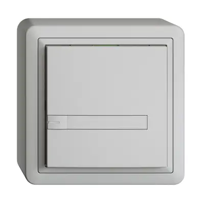 Poussoir KNX RGB AP EDUE, 250mW, a.LED RGB, a.papier, 1×poussoir, 1×touche, grc 