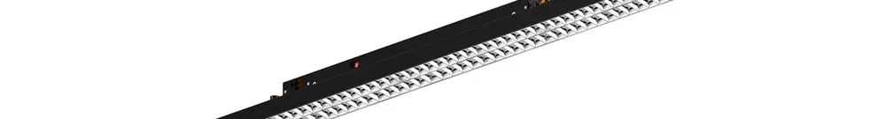 LED-Anbauleuchte DOTLUX LINEAtrack 60W 10220lm 4000K Ad3Ph 1.5m schwarz 80° 