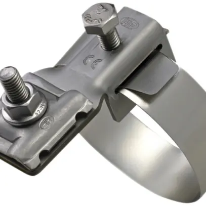 Collare di contatto Flury AV 26 acciaio inossidabile A2, per tubo max.Ø 80mm 