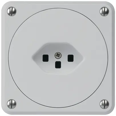 Presa INC robusto tipo 23 grigio senza copercchio per combinazione 