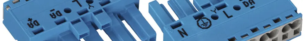 Dispositif enfichable WAGO WINSTA MIDI avec prise 5L 2×0.5…4mm² bleu 