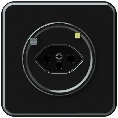 Prise FI ENC origin 1×type 23 30mA 16A 230V 92×92mm noir 