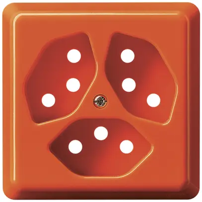 Prise AP basico 3×type 13 orange 