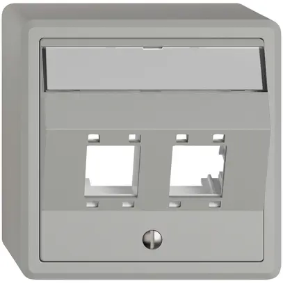 Kit di montaggio AP EDIZIO.liv SNAPFIX® per freenet cat.5e/6 2× grc 