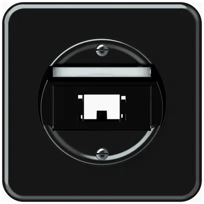 Scatola di raccordo INC origin cat.6 obliquo 92×92mm nero 