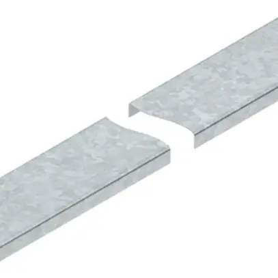 Deckel Niedax, für Mini-Kabelrinne, 52×3000mm, t=0.75mm, Stahl, verzinkt 