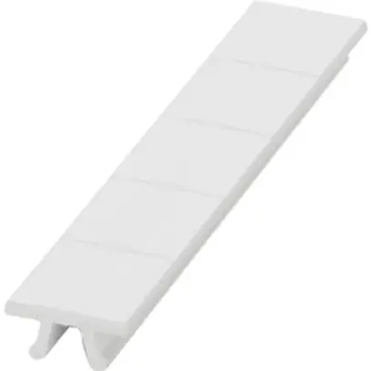 Zackband weiss unbedruckt für Klemmen B=12mm 
